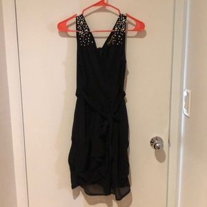 Dress with beads on shoulders